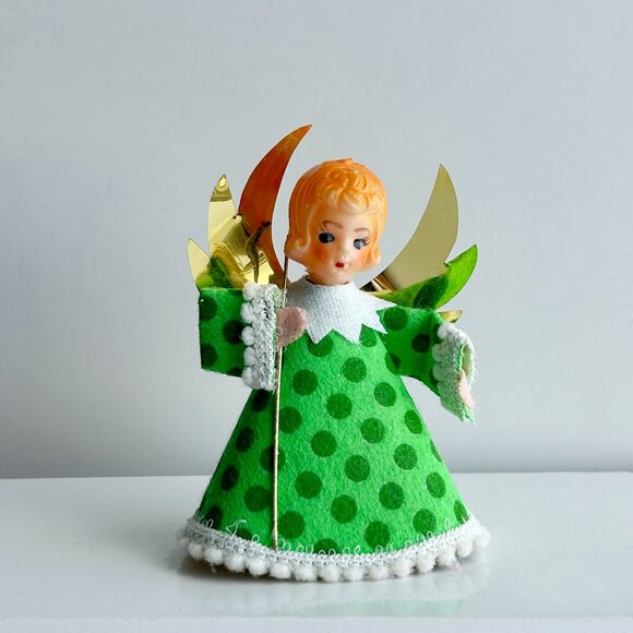 Vintage Mid Century Angel Tree Topper - Picture 1 of 5